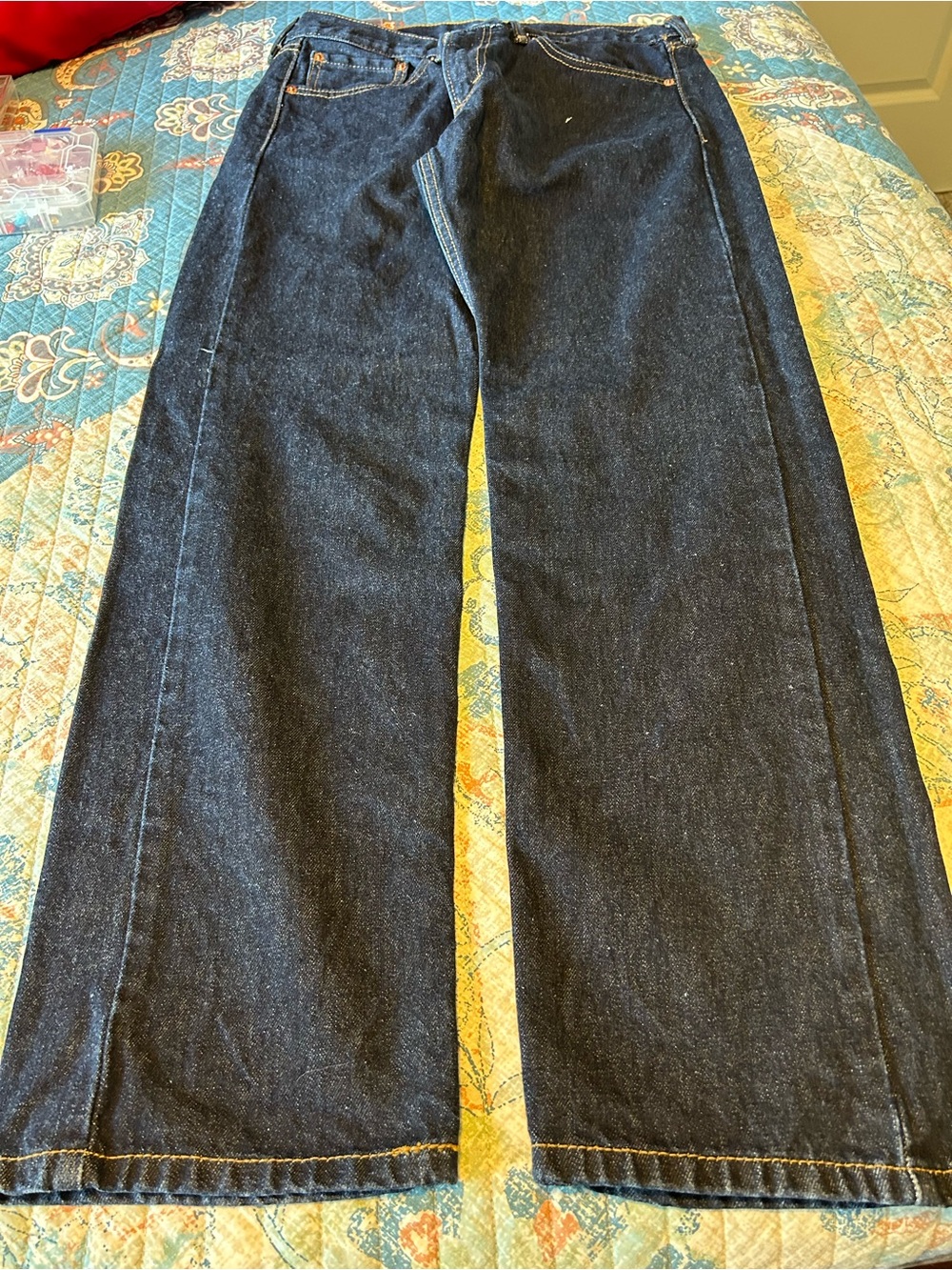 Levi's Dark Blue Wide Leg Jeans